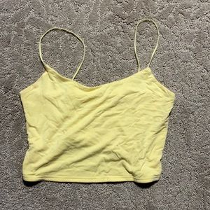 pastel yellow tank top